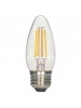 Satco S9260 - 4.5 Watt - C11 LED - Clear - 2700K - Medium base - 360 Deg. Beam Spread - 450 lumens - 120 V - 6 Packs